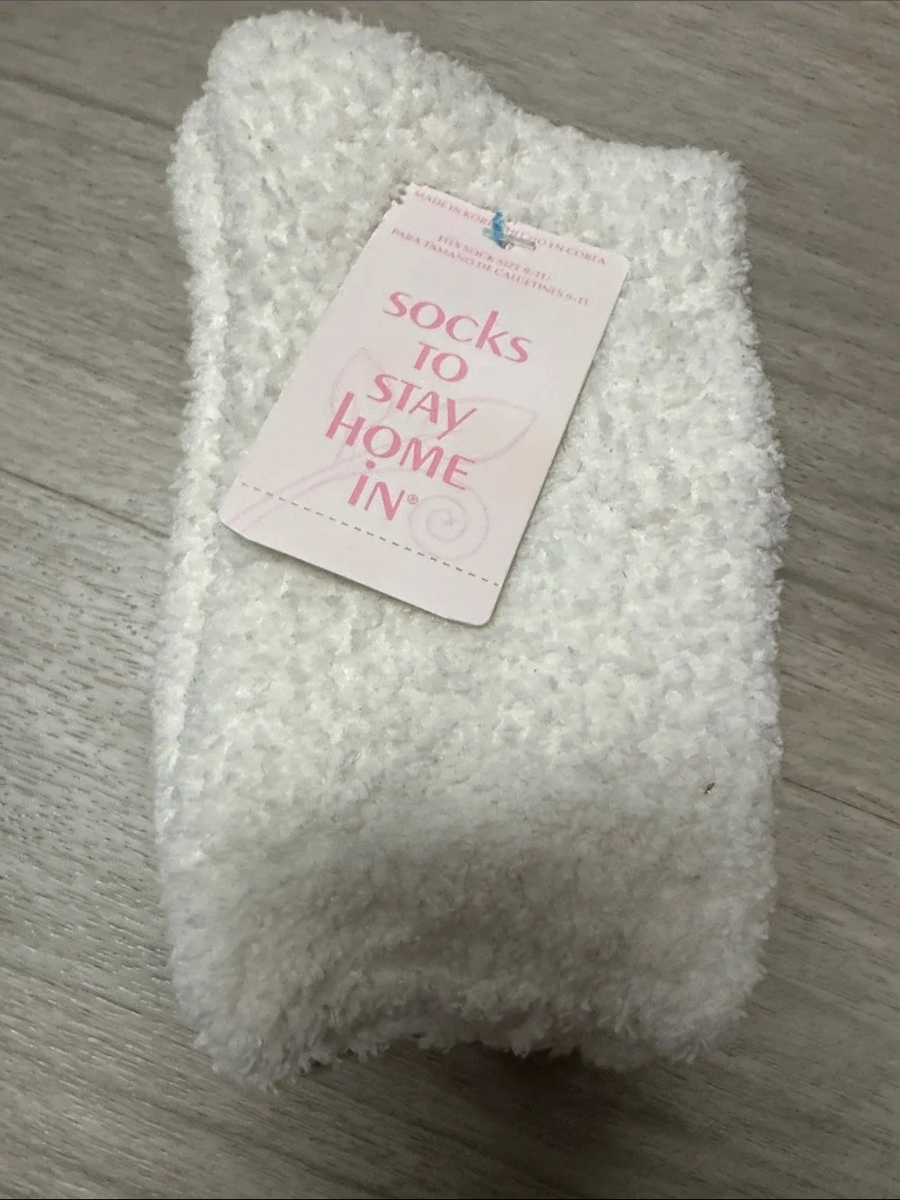 jcpenney Cream Plush Cozy Home Socks
